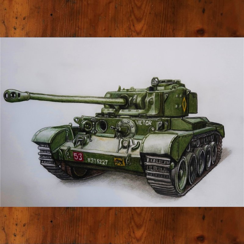 1.坦克车画(上架作品)  2.定制画  3.缩时摄 - 订制画像 - 纸 绿色