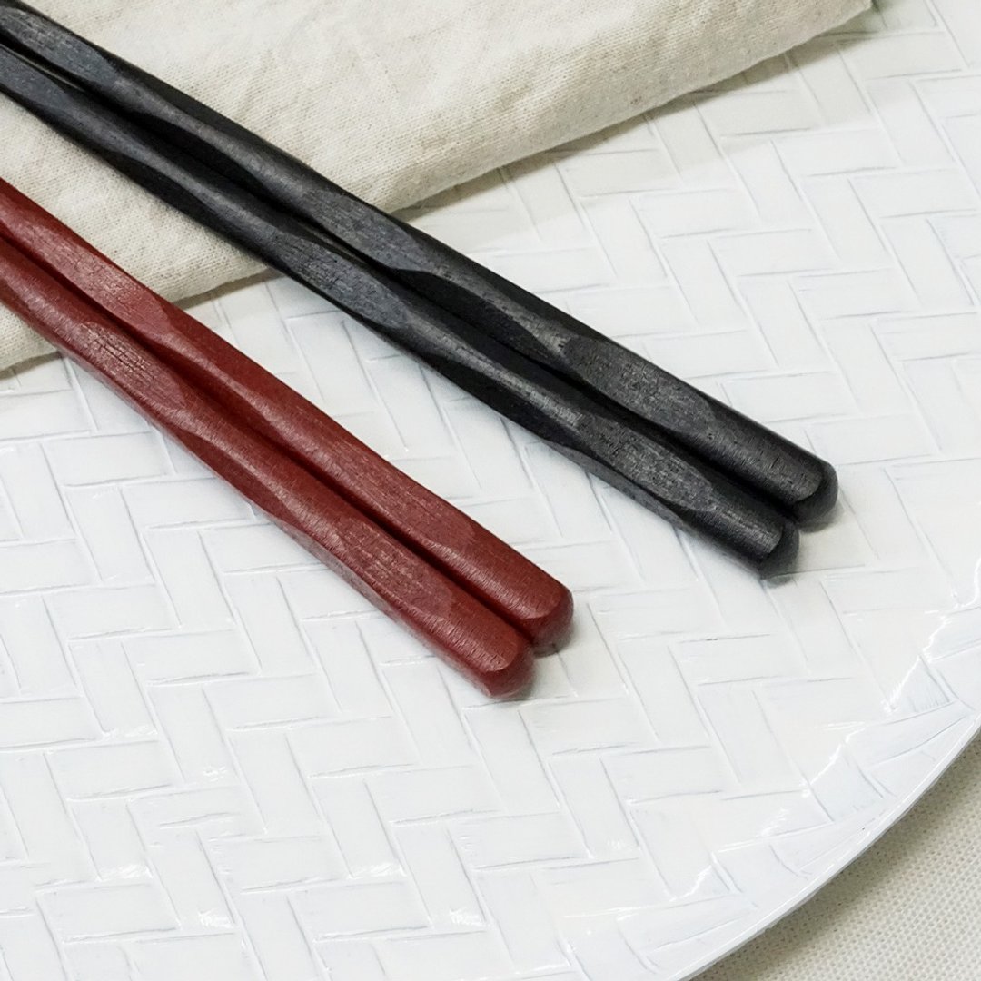 padou Urushi Coating Kamakura Natural Wood Chopsticks 21cm or 23cm Gift Japan - 筷子/筷架 - 木头 绿色