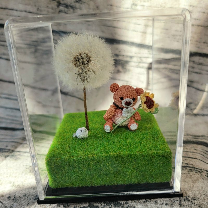 蒲公英保鲜花 永生花 小熊|雪之妖精 银喉长尾山雀 人手钩织 - 其他 - 绣线 白色