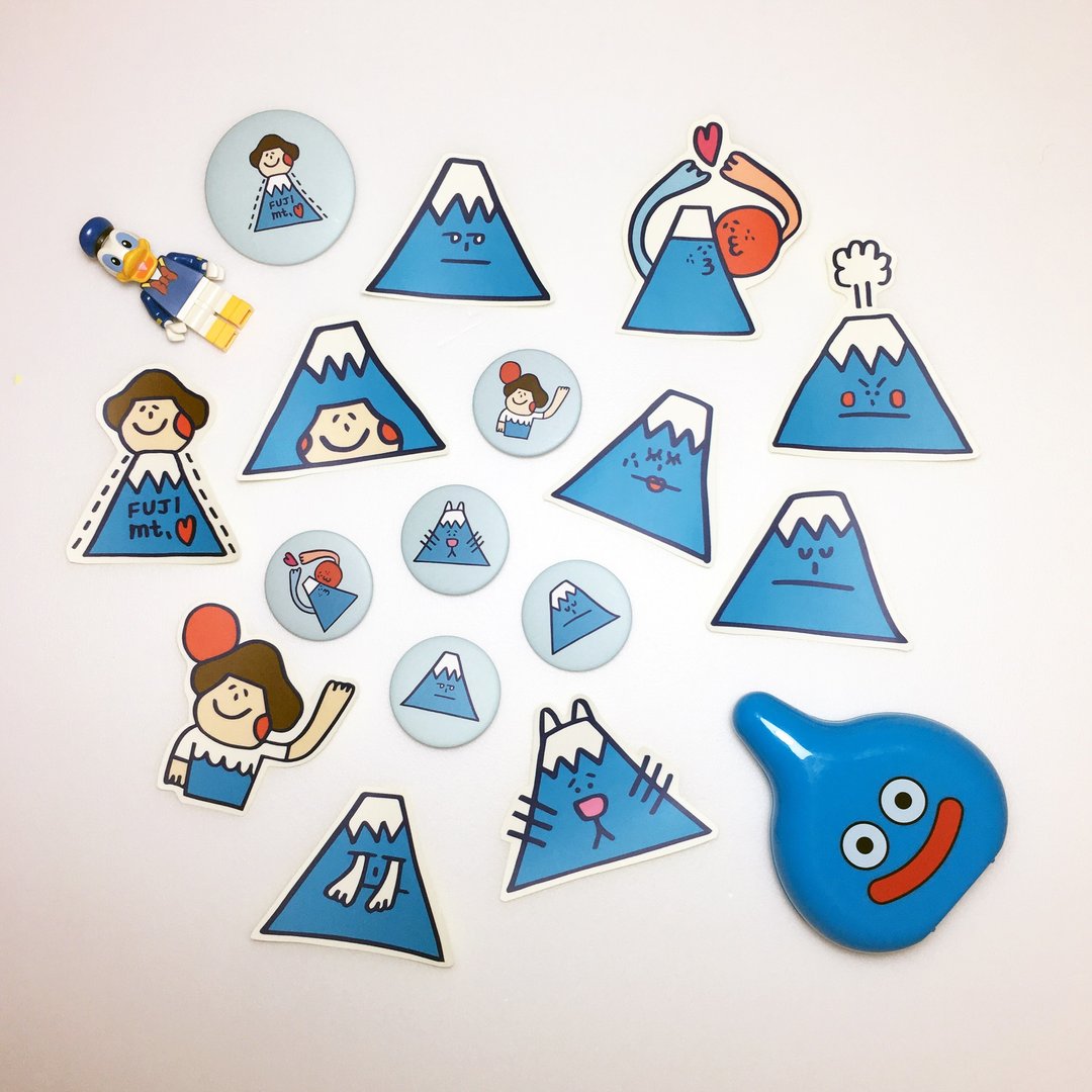 “变成富士山”贴纸组 - 贴纸 - 纸 