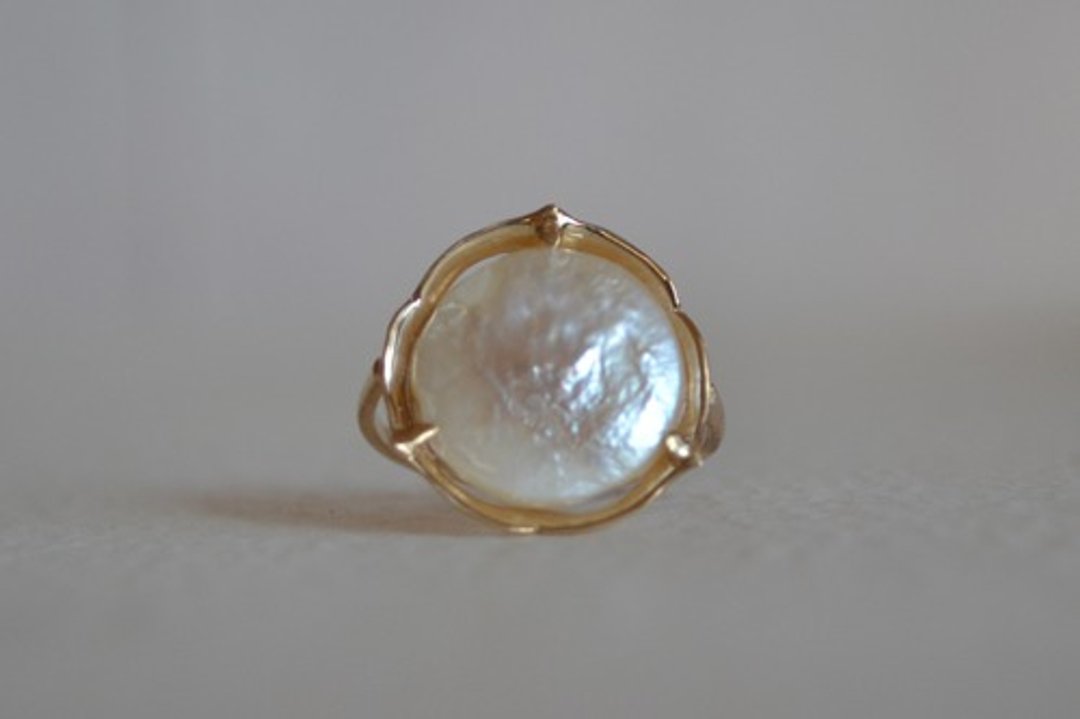pearl ring - 戒指 - 其他金属 