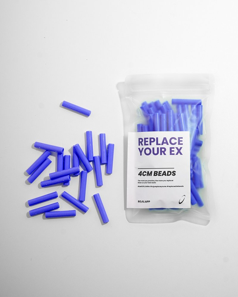 【RYE】跳绳 节拍珠 拍子珠 4cm (重拍-钴靛蓝) - 运动配件 - 塑料 蓝色