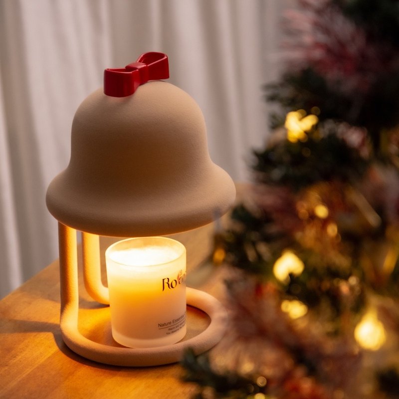 【圣诞必备_赠40G岩质蜡烛】绒绒铃铛造型灯 | 双配件 |  -米杏 - 蜡烛/烛台 - 其他金属 