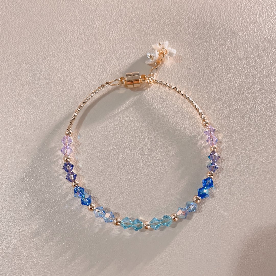 SWAROVSKI 渐变海之悸手链 - 手链/手环 - 水晶 蓝色