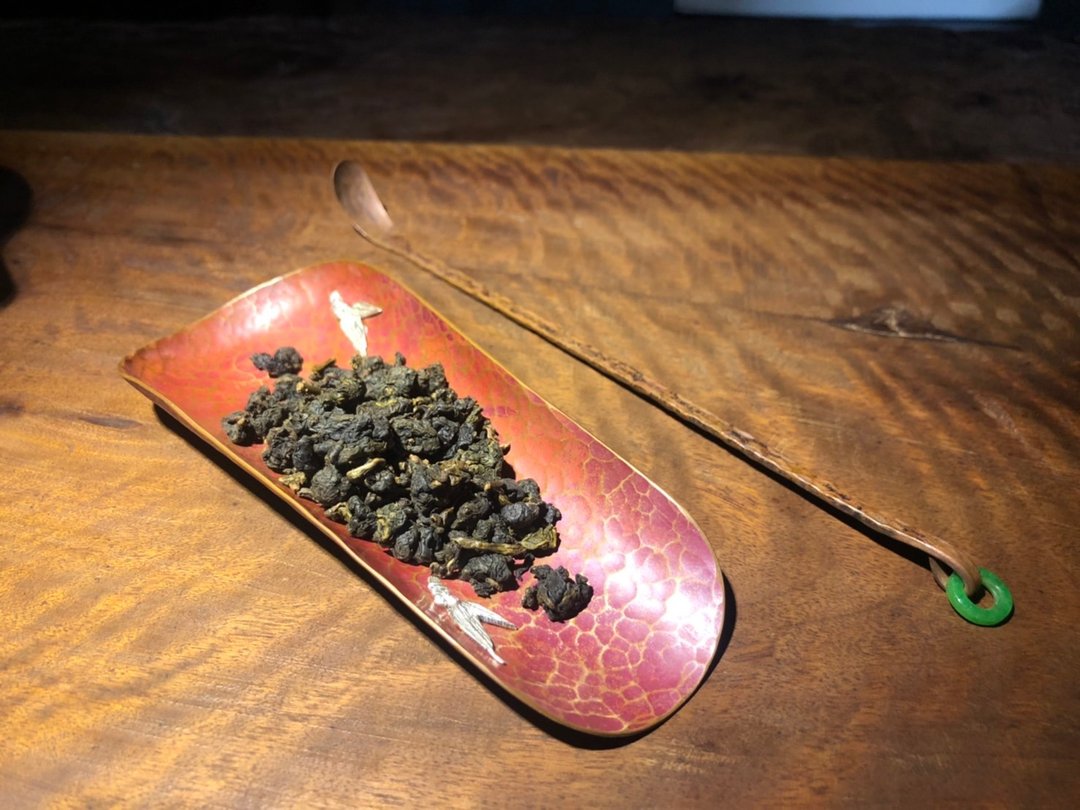 观与藏系列 - 铜铸银手工茶则组(含一茶则、一茶拨、一手工布袋) - 茶具/茶杯 - 铜/黄铜 红色
