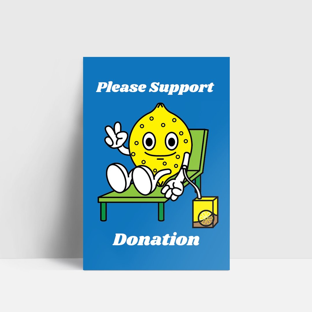 CHI Please Support Donation 明信片 - 卡片/明信片 - 纸 白色