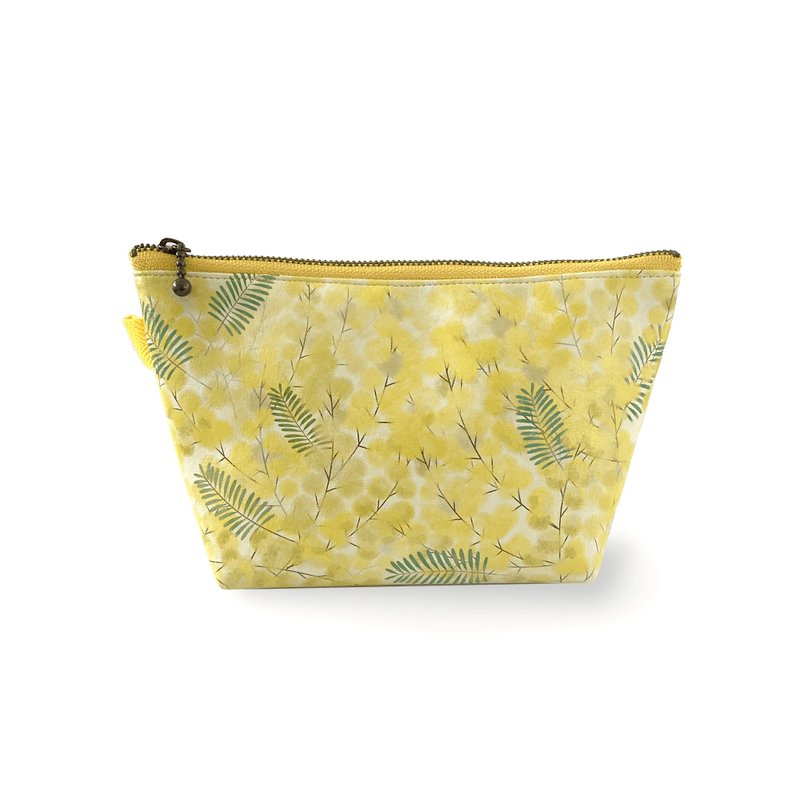 三角化妆包 含羞草 - 化妆包/杂物包 - 人造皮革 黄色