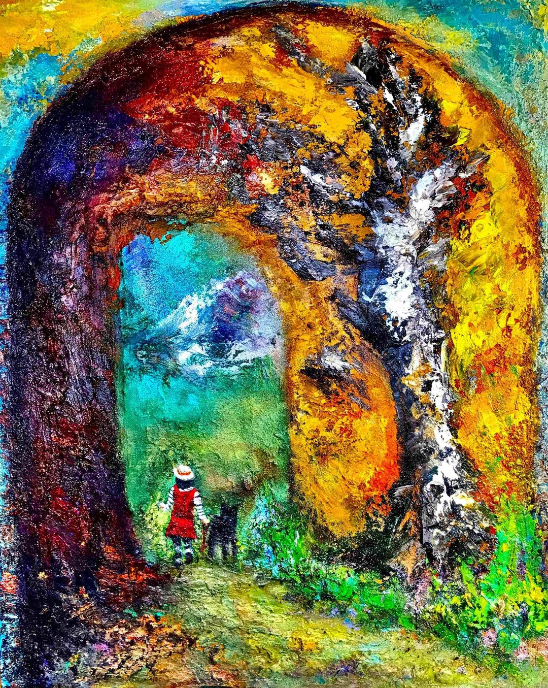 手工油画创作 异想幻界 包邮含框  挂画壁画 装饰画 油画 抽象画 - 海报/装饰画/版画 - 棉 多色