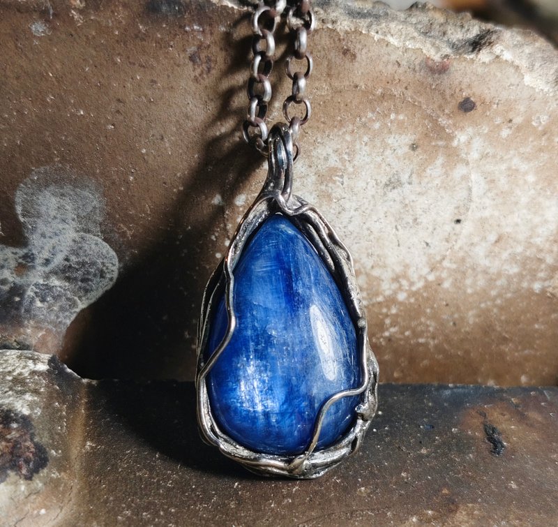 蓝晶石吊墬项链 - 吊饰 - 半宝石 