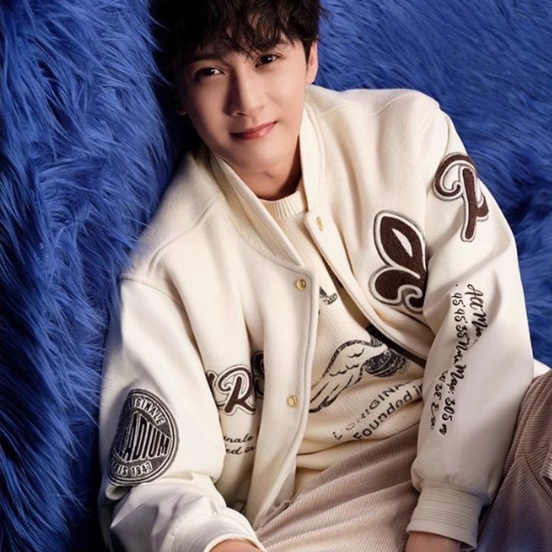 【檀健次限量主打】PALLADIUM 明星同款羊毛棒球外套 109180 - 男装外套 - 棉．麻 多色