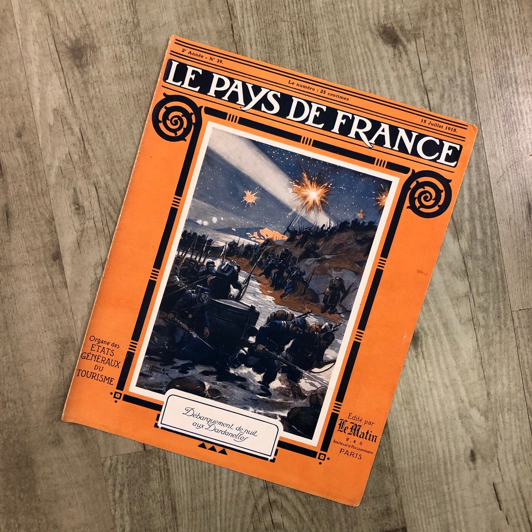 法国Le Pays de France百年第一次世界大战画报 - 刊物/书籍 - 纸 卡其色