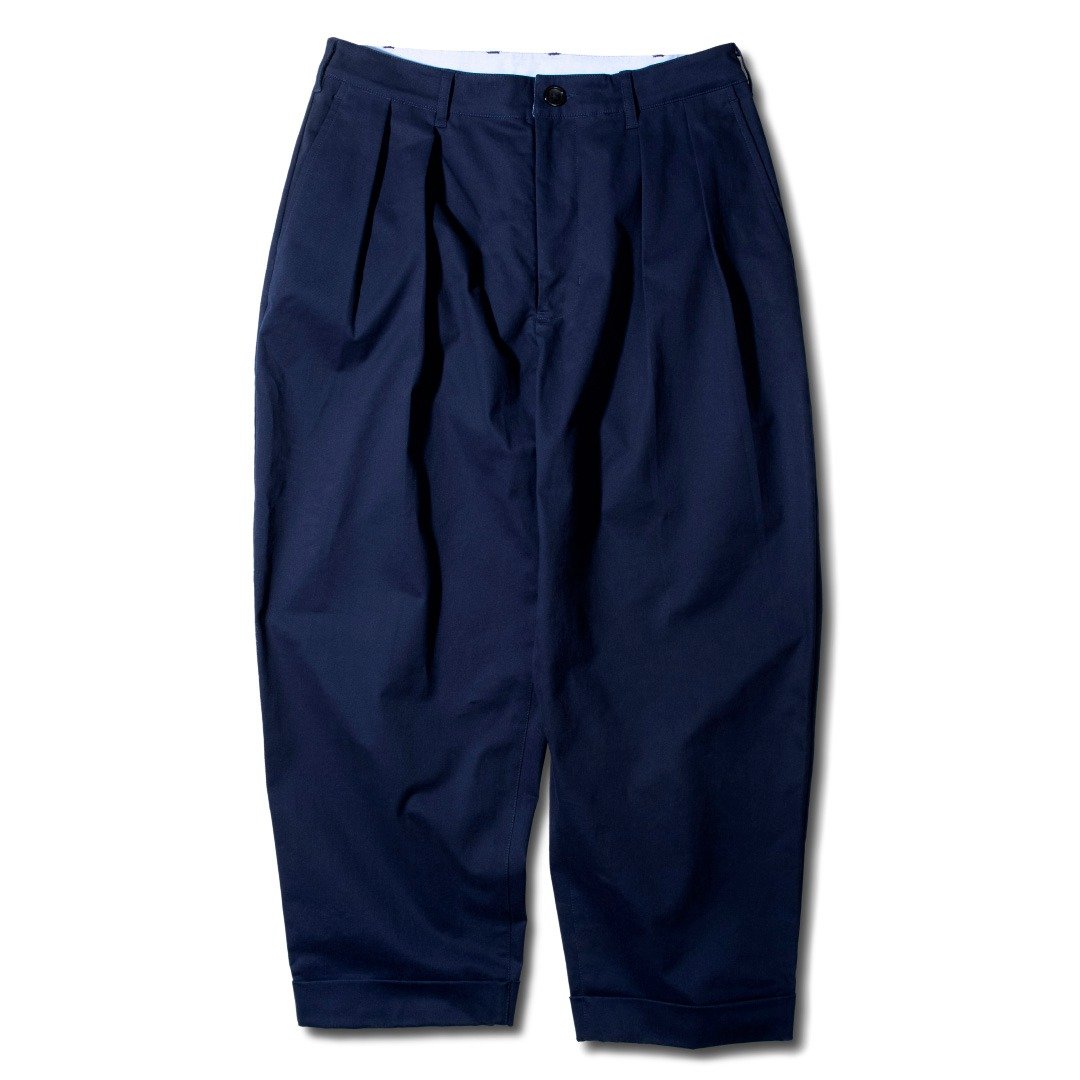 GRUNGE DOUBLE PLEAT TROUSER 男装 工装 长裤 (常卖款) - 男士长裤 - 棉 蓝色