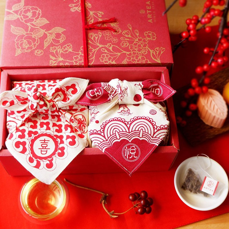 【喜悦】5款精选好茶礼盒/手采台湾茶(原片立体茶包3gX16 - 茶 - 棉．麻 红色