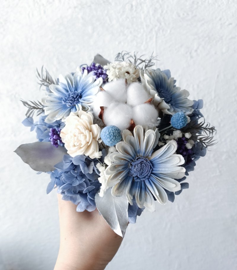 【蓝色多瑙河】干燥花/永生花/扩香 - 干燥花/捧花 - 植物．花 蓝色