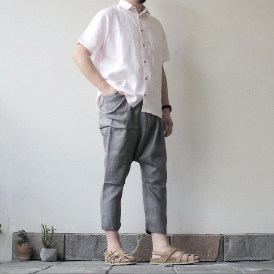 Kemeja Pink - 男装衬衫 - 棉 粉红色