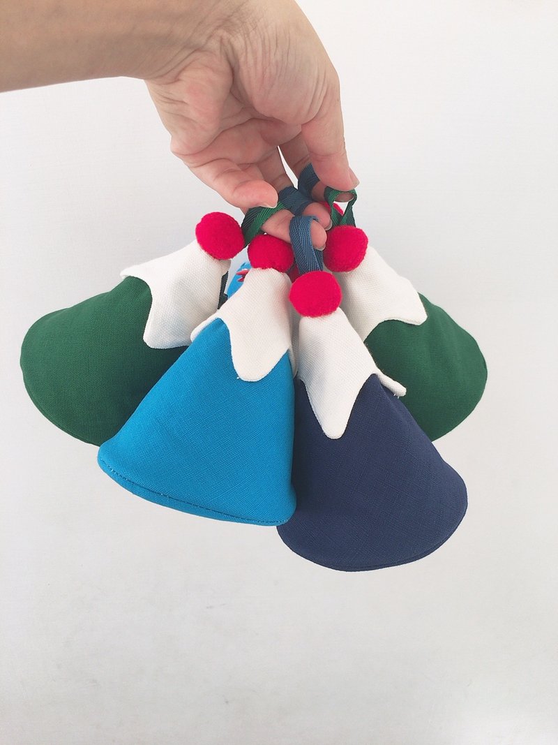 富士山立体造型零钱包挂饰 - 吊饰 - 棉．麻 