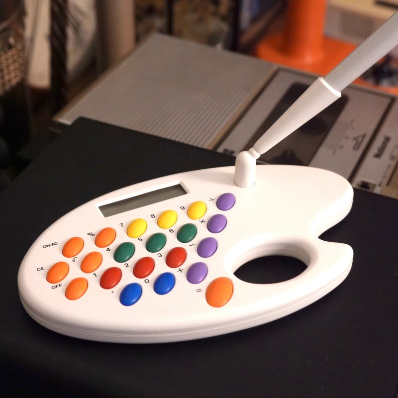 旧物 Marksman 调色板造型 计算机 日本 美国设计 摩登 复古 古物 - 其他 - 塑料 白色