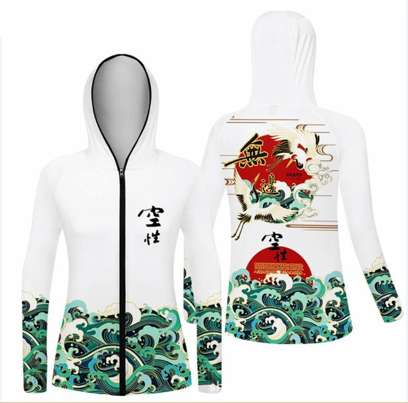 冰感透气形格钓鱼服 - 中性连帽卫衣/T 恤 - 其他材质 多色