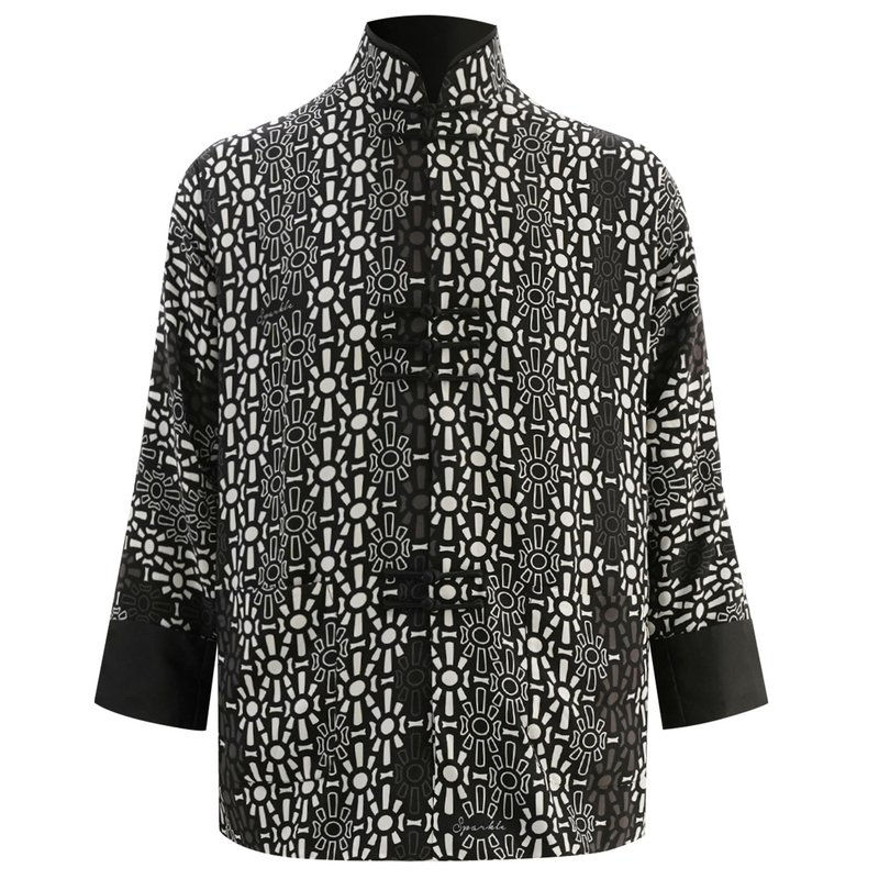 【铁闸】经典士多铁闸真丝唐装|国潮港风新中式 - 男装衬衫 - 丝．绢 