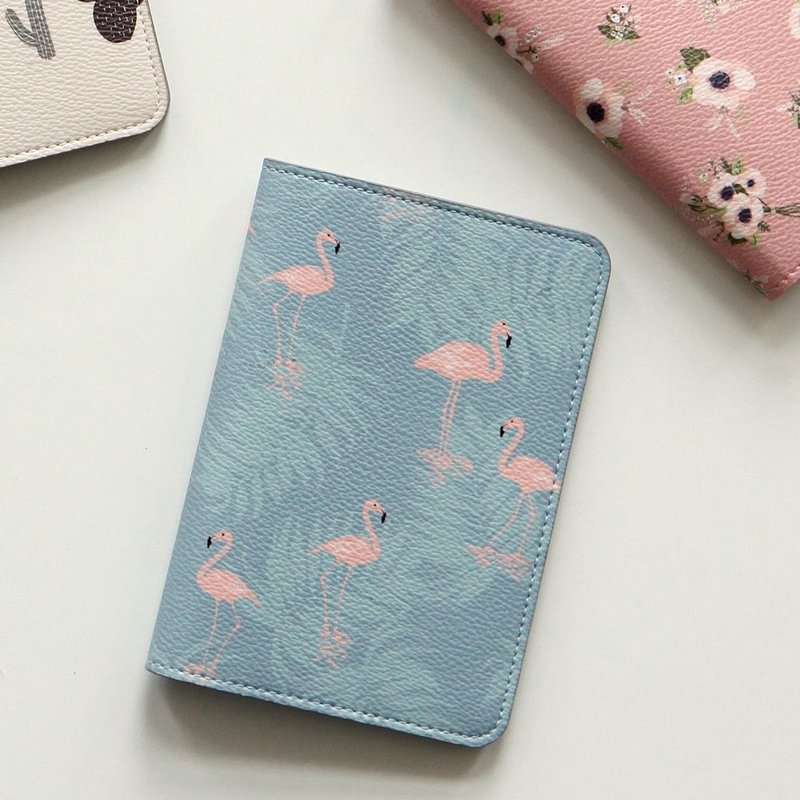 出清品-美好生活皮革护照套-06 红鹤,E2D42284 - 护照夹/护照套 - 真皮 蓝色