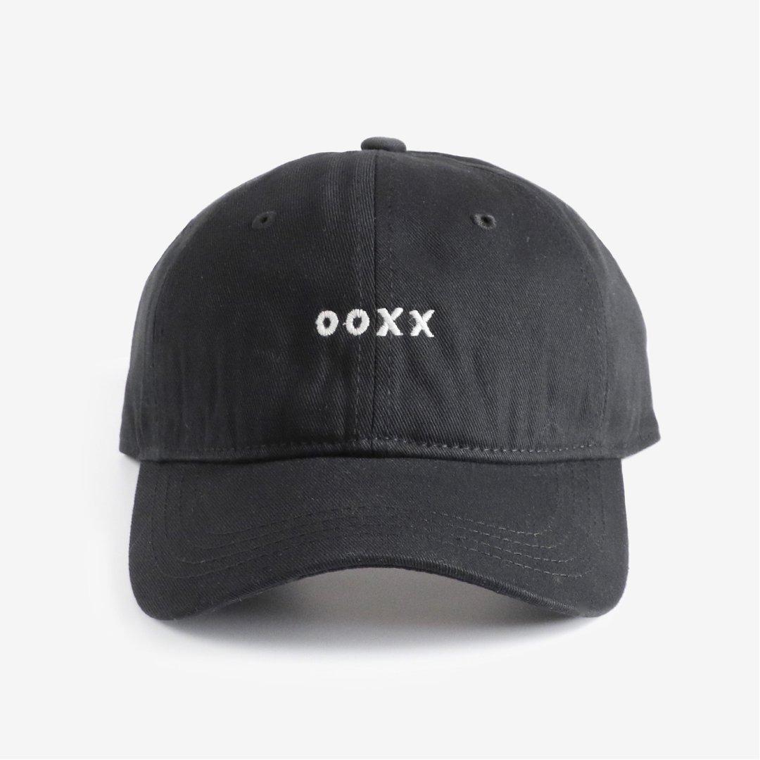 OOXX棒球帽 - 帽子 - 棉 黑色
