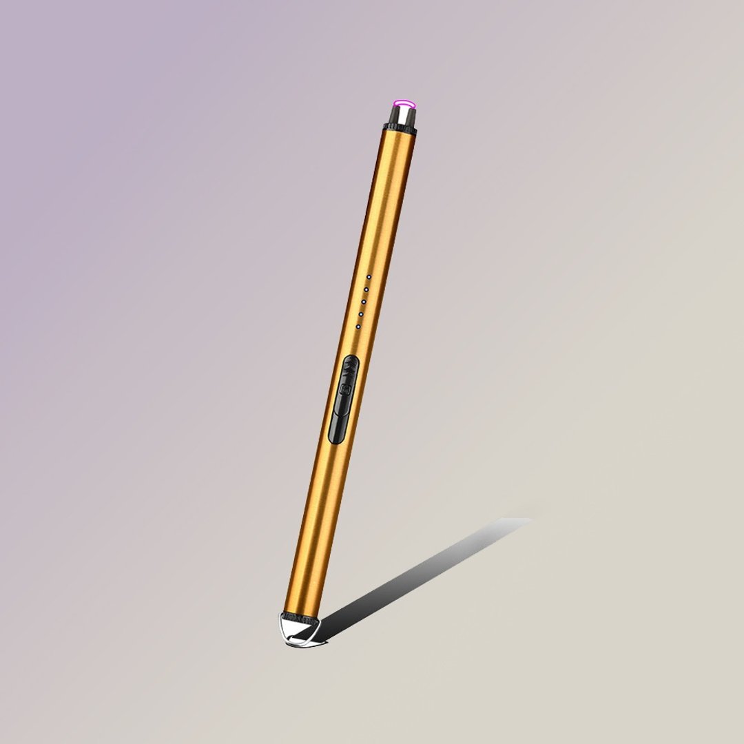 USB 脉冲点火枪 直式电子点火器 -金色款 - 其他 - 铝合金 