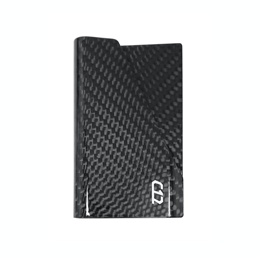 【父亲节礼品】C12 神秘黑 碳纤维 超轻量化 F1 名片夹 信用卡夹 - 名片夹/名片盒 - 碳纤维 黑色