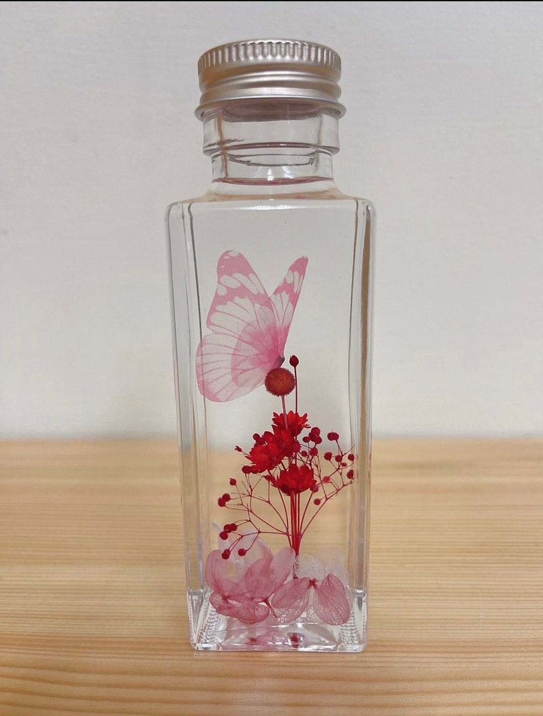 疗愈系新选择~日本蝴蝶浮游花 - 干燥花/捧花 - 玻璃 