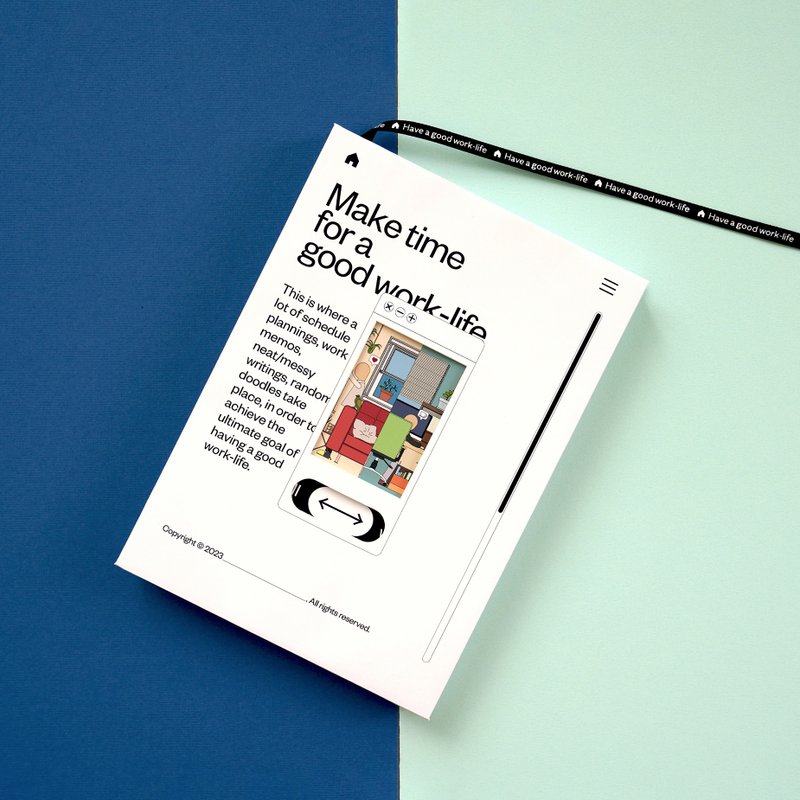 【ANUNNAKI】2023手帐/无时效笔记本 Have a good work-life - 笔记本/手帐 - 纸 白色