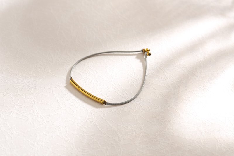 \| Charlene 莹丝手绳 |/ - 纯银。黄铜。手链。手环。F款23L。 - 手链/手环 - 其他金属 灰色