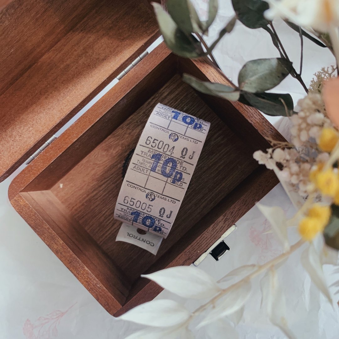 英国复古车票卷 灰紫色 古董纸品 票据 票卷 - 其他 - 纸 