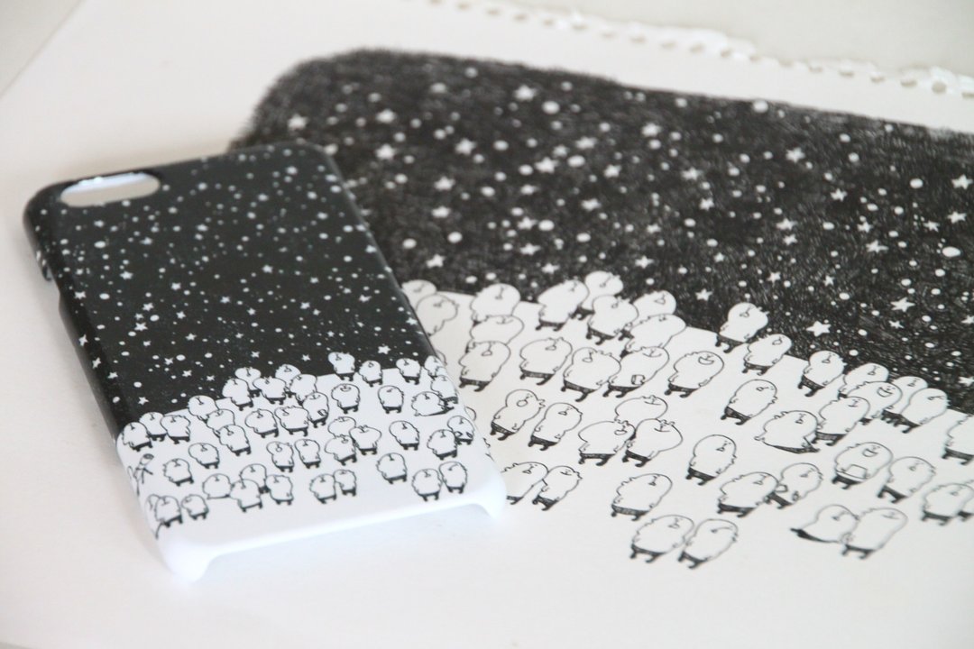 starry muu iphone/android case - 手机壳/手机套 - 塑料 黑色