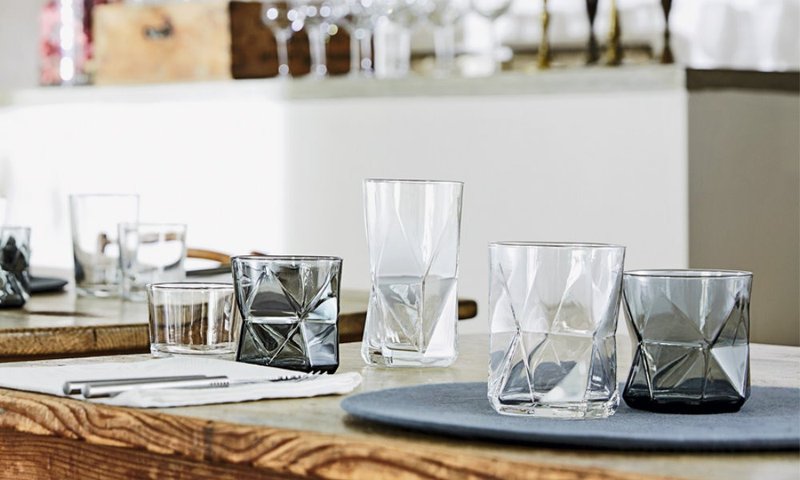 意大利Bormioli Rocco仙后座水杯330ml/威士忌杯410ml/饮料杯480m - 玻璃杯 - 玻璃 白色