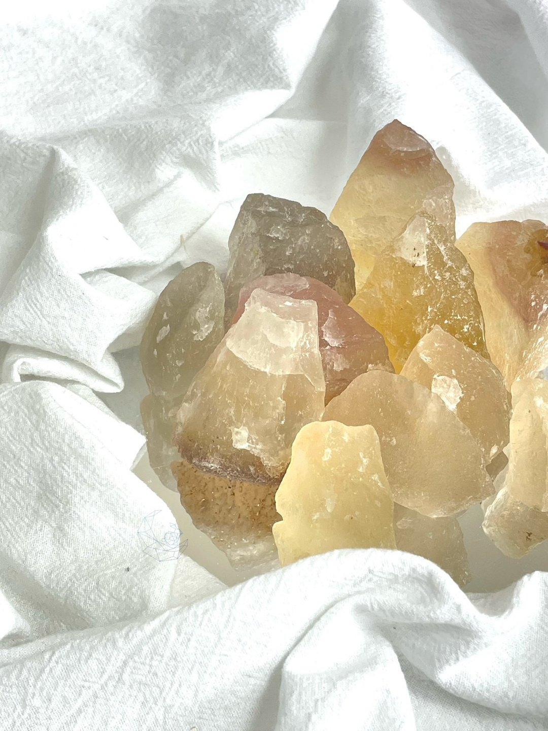 蜜糖 黄萤石 100g 原矿 帮助人际关系 萤石扩香石 消磁石 - 其他 - 水晶 黄色