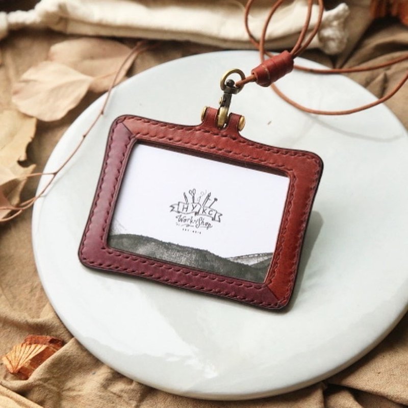 材料包 / 完成品 手缝拼色真皮证件套, 刻字服务, 定制化礼物 - 证件套/卡套 - 真皮 