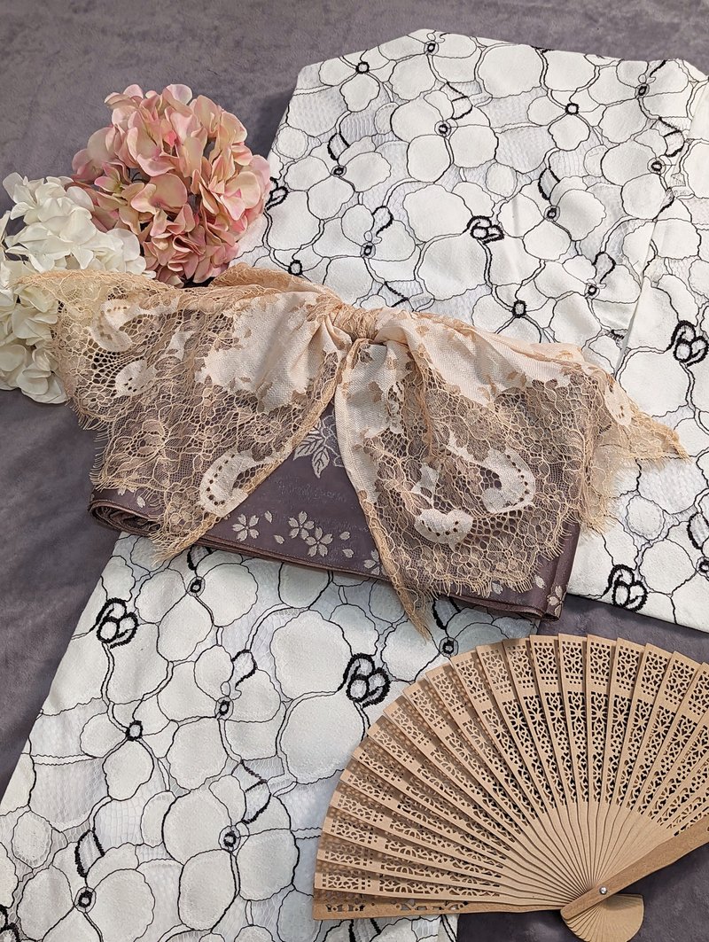 【洋粋youiki】原创和洋风格。帯扬|帯扬げ。粉肤色蕾丝 - 其他 - 棉．麻 