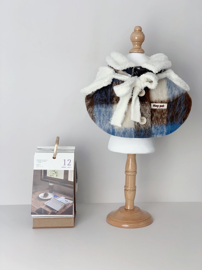 格纹毛呢大衣风格 宠物口水巾 围兜 定制款 - 衣/帽 - 其他人造纤维 