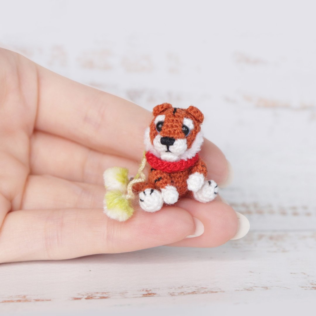 Crochet pattern Micro Tiger 2022, PDF Digital Download, DIY mini amigurumi - 手工艺教程/工具书 - 其他材质 
