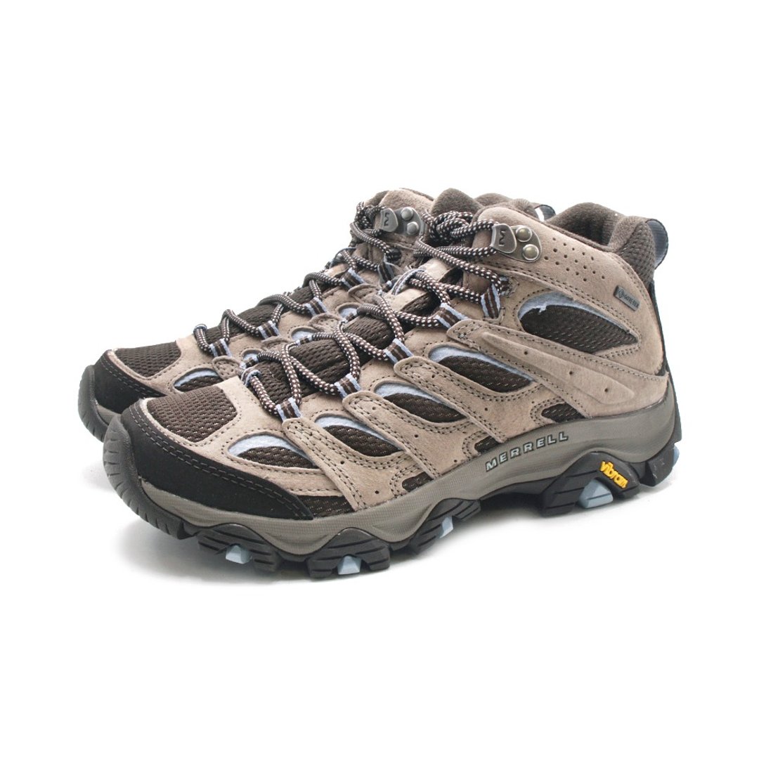 MERRELL MOAB 3 MID GORE-TEX防水登山中筒鞋 女鞋-褐蓝 - 女款运动鞋/球鞋 - 防水材质 