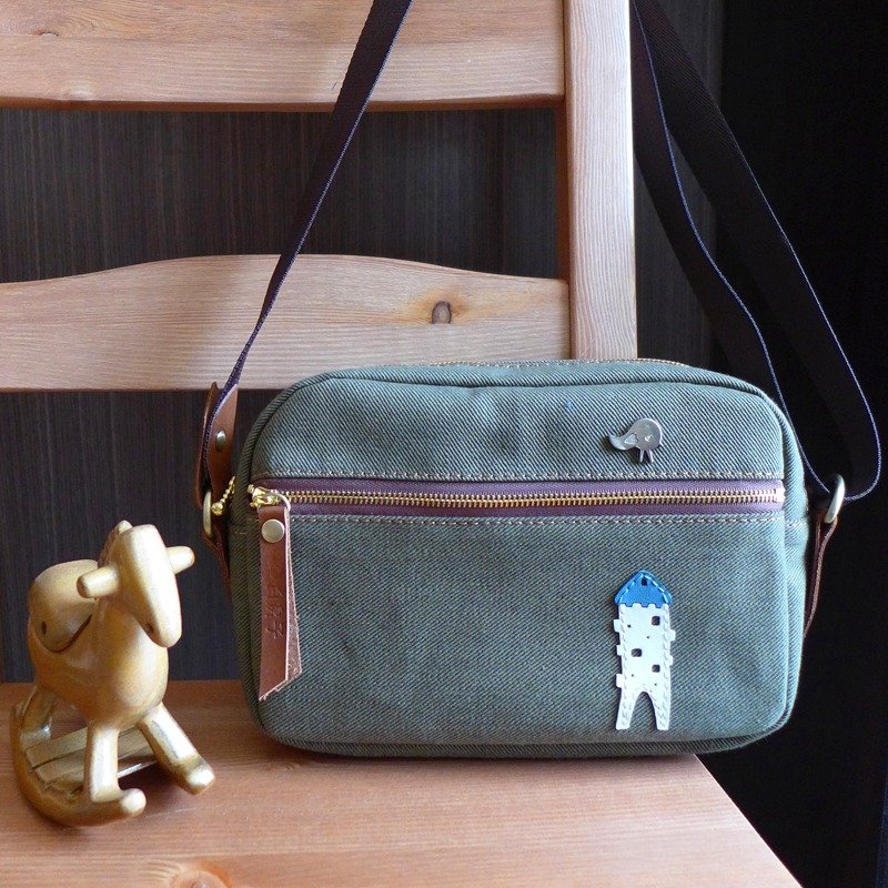 三号白房子小休闲包军绿色/原价2980 - 侧背包/斜挎包 - 其他材质 绿色