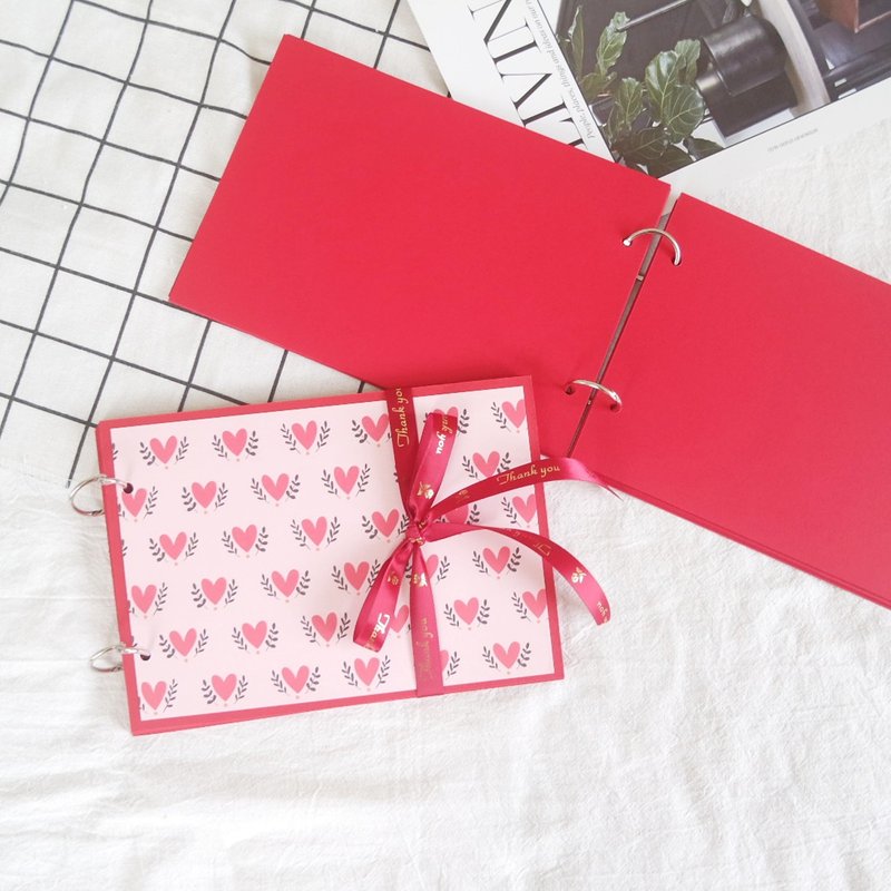 现货 / A5 质感甜蜜爱心手工书 - 活页式回忆相本 手工相本 相册 - 相簿/相册 - 纸 