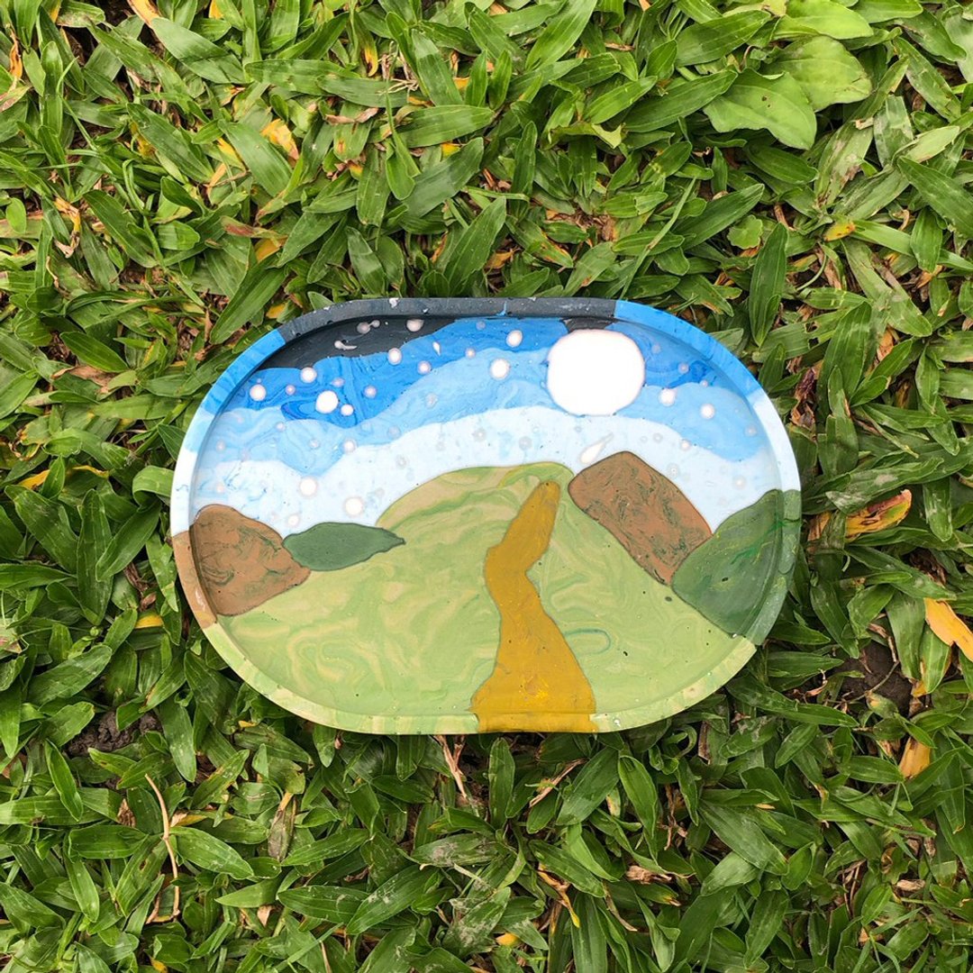 【山海系列-星空】置物盘 | 饰品盘 | 定制化礼品 - 摆饰 - 环保材料 多色
