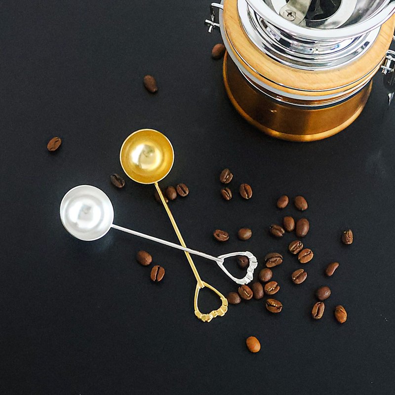 日本【SALUS 佐藤金属】心型咖啡量匙 - 咖啡壶/周边 - 不锈钢 银色