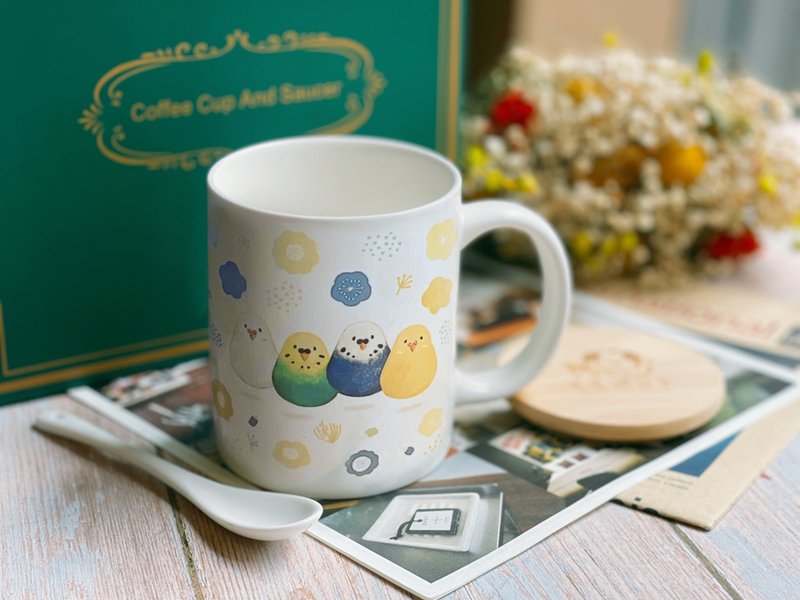 跳跳虎皮-手绘马克杯/陶瓷杯/马克杯礼盒 - 咖啡杯/马克杯 - 瓷 蓝色