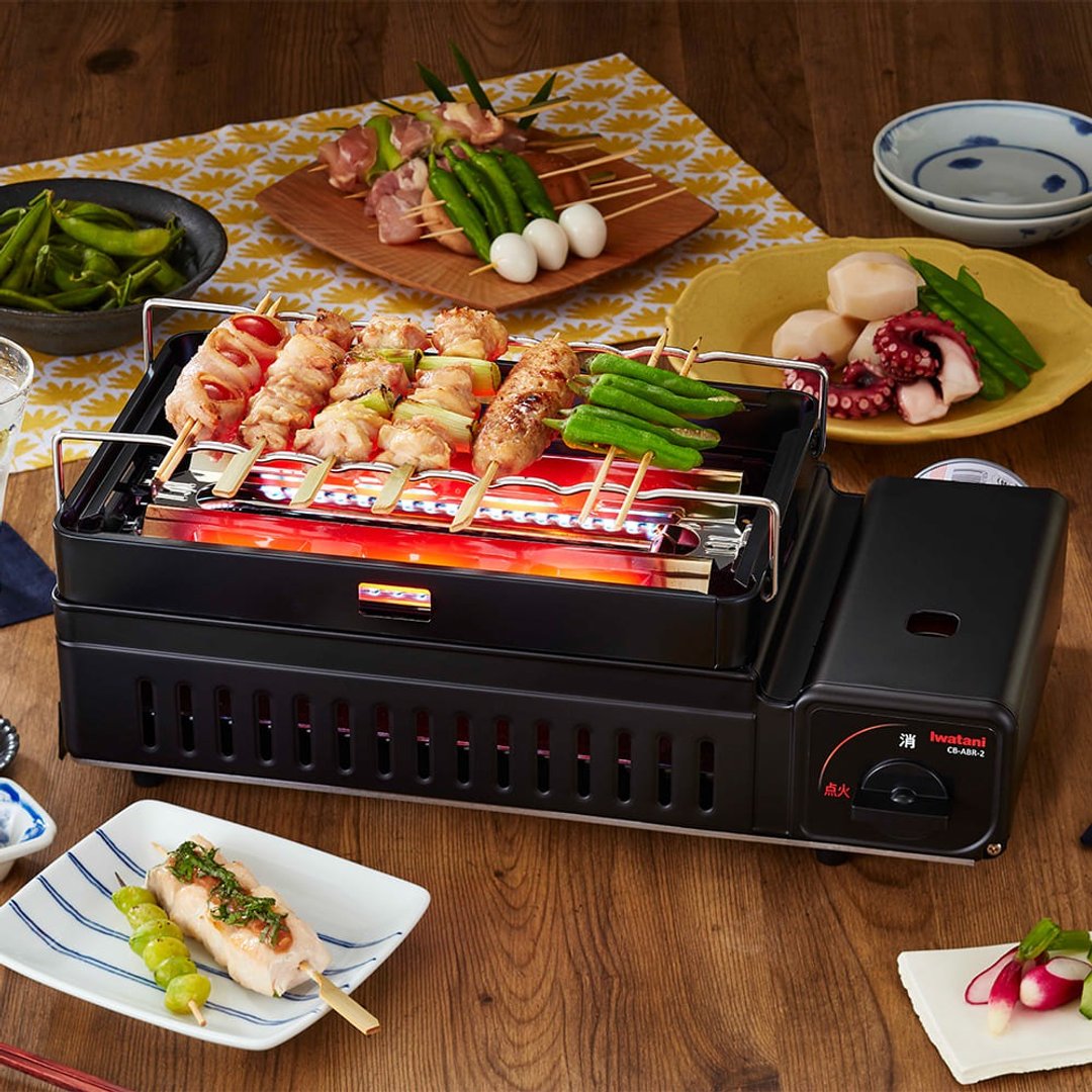 【Iwatani岩谷】新网烤串烧磁式瓦斯烤炉2.3kW-黑色 - 露营用品 - 其他材质 