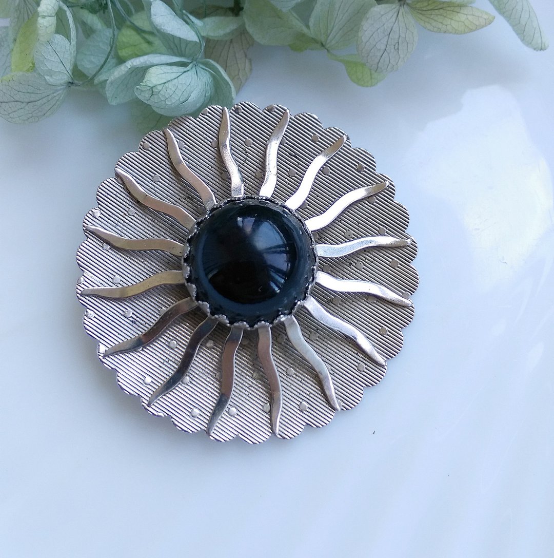 Vintage Jewelry 西洋古董饰品 Sarah Cov Black Beauty 系列别针 - 徽章/别针 - 其他金属 金色