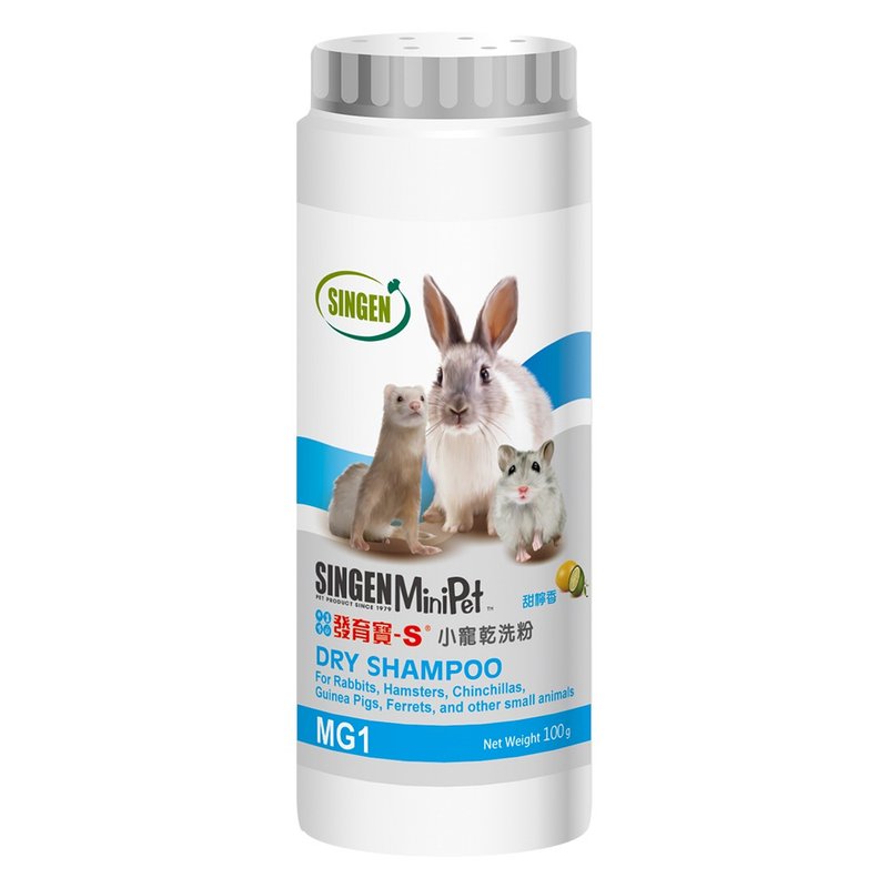 SINGEN 信元发育宝鼠貂兔用除异味温和低敏外用干洗粉-100g/罐 - 其他 - 其他材质 蓝色