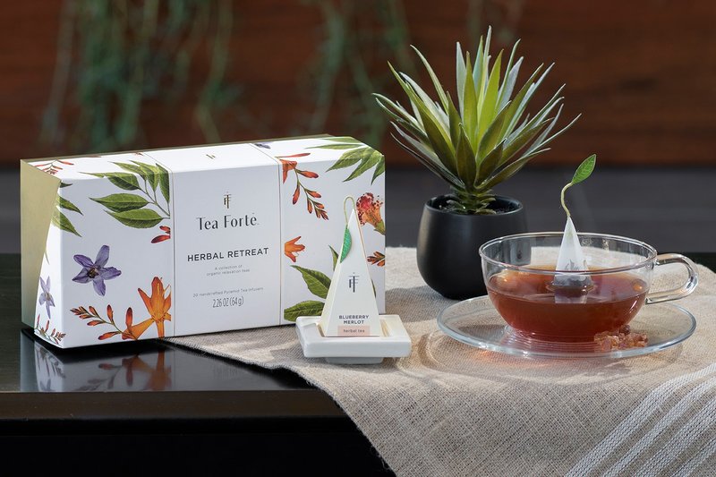 Tea Forte 10入金字塔型丝质茶包礼盒 - 悠享草本 - 茶 - 新鲜食材 