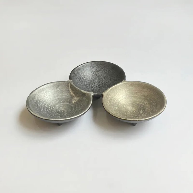 【303select】有田烧 日本 晶云母金银 二组 三组 小皿 - 盘子/餐盘/盘架 - 瓷 