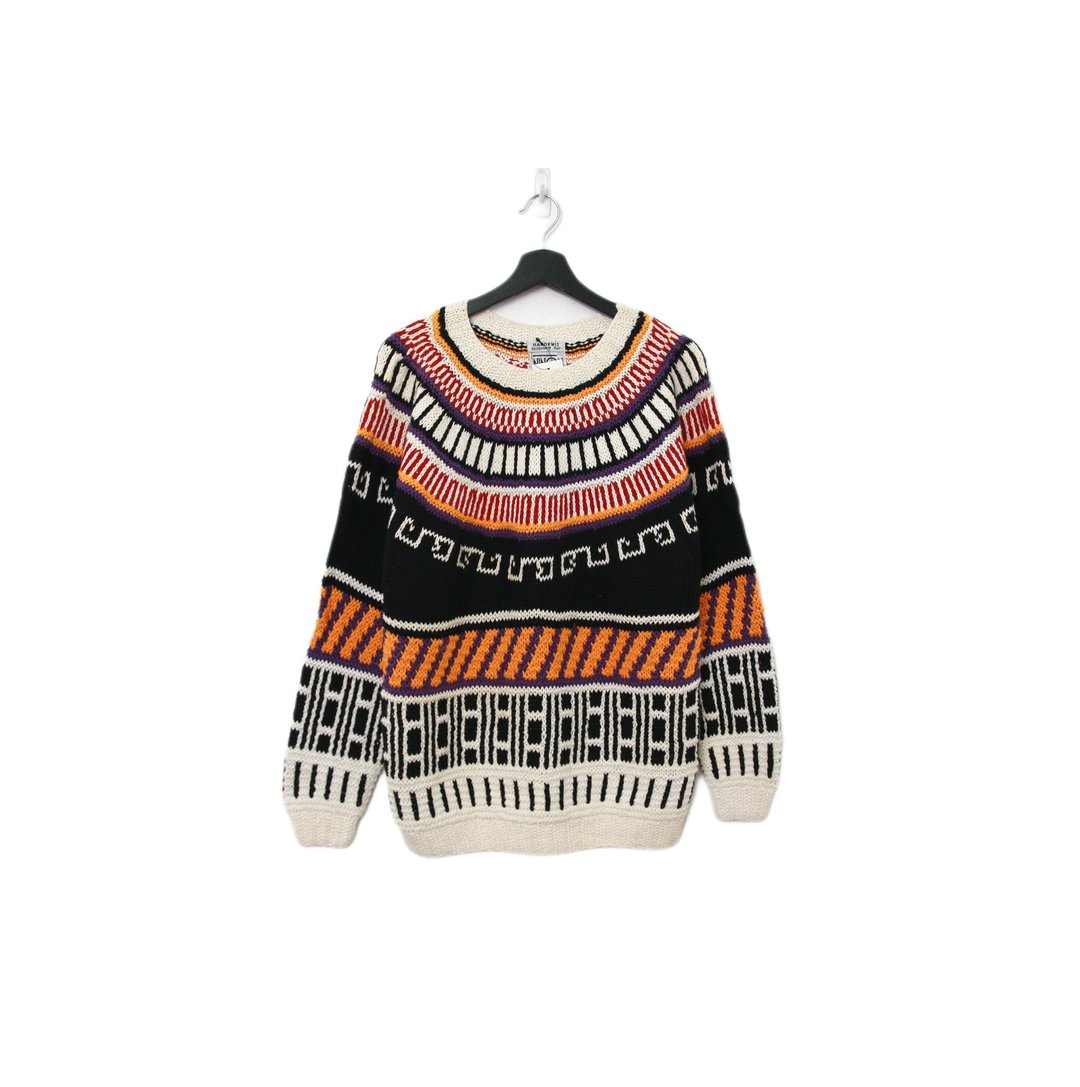 Back to Green-复古毛衣 图腾 环绕  ws-50 vintage sweater - 女装针织衫/毛衣 - 棉 